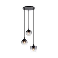 Just Light Zwarte hanglampZea 3-lichts - 15424-18