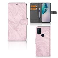OnePlus Nord N10 | Bookcase | Marble Pink - Origineel Cadeau Vriendin