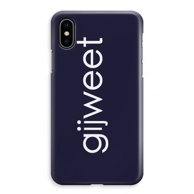 Gijweet: iPhone XS Max Volledig Geprint Hoesje