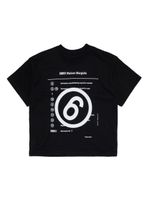 MM6 Maison Margiela Kids t-shirt en coton à logo imprimé - Noir