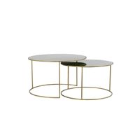 Light & Living - Salontafel EVATO - Ø75x44cm - Groen - Set van 2