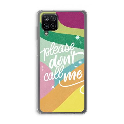 Don't call: Samsung Galaxy A12 Transparant Hoesje
