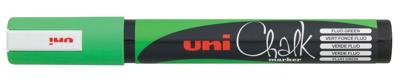 Uni-ball krijtmarker, ronde punt van 1,8 tot 2,5 mm, fluo groen