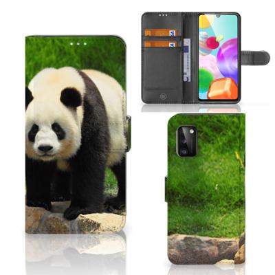 Samsung Galaxy A41 | Telefoonhoesje | Met pasjeshouder | Panda