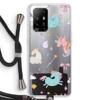 Fantasiewereld: Oppo A95 5G Transparant Hoesje met koord