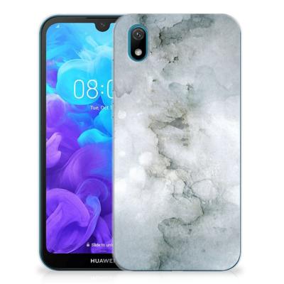 Smartphone hoesje Huawei Y5 (2019) Painting Grey Smartphone hoesje Huawei Y5 (2019) Painting Grey