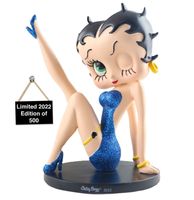 Betty Boop Beeldje Leg Up Gelimiteerde Oplage 2022 Blauw Glitter - thumbnail