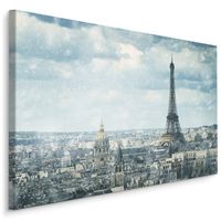 Schilderij - Winter in Parijs  , Wanddecoratie , Premium print - thumbnail
