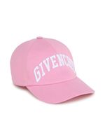 Givenchy Kids casquette en coton à logo brodé - Rose - thumbnail