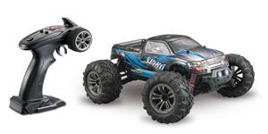 Absima Spirit Zwart, Blauw Brushed 1:16 RC auto Elektro Monstertruck 4WD RTR 2,4 GHz Incl. accu en laadkabel