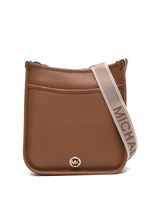 Michael Michael Kors sac porté épaule en cuir à plaque logo - Marron - thumbnail