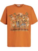 ETRO t-shirt en coton à imprimé graphique - Orange - thumbnail