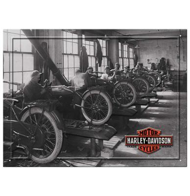 Harley-Davidson Factory Metalen Bord LAATSTE STUKS