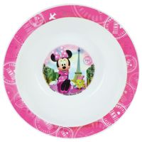 Kunststof ontbijtbordje diep Disney Minnie Mouse 16 cm   -