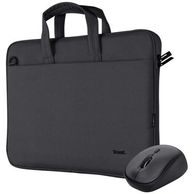 Trust Bologna Laptoptas en muisset Laptop tas Zwart