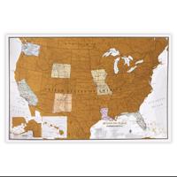 Scratch Map USA - Verenigde Staten Travel Edition 43.2 x 27,9 cm | Maps International