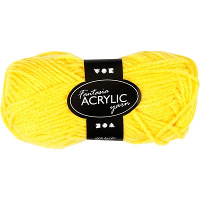 Creativ Company Acrylgaren geel 50gr, 80m