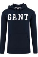 GANT Regular Fit Hooded Sweatshirt blauw, Effen - thumbnail