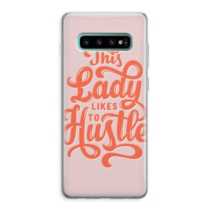 Hustle Lady: Samsung Galaxy S10 Plus Transparant Hoesje