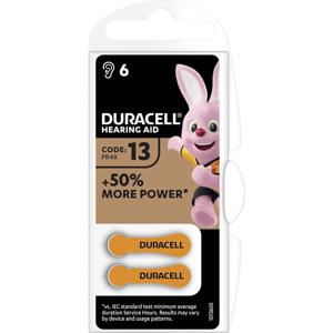 Duracell Batterij voor hoortoestel ZA13 1.45 V 6 stuk(s) 290 mAh Zink-lucht 13AC