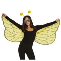 Verkleed Set bij - zwart - volwassen - Carnaval accessoires