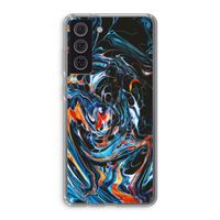 Black Unicorn: Samsung Galaxy S21 FE Transparant Hoesje Black Unicorn: Samsung Galaxy S21 FE Transparant Hoesje
