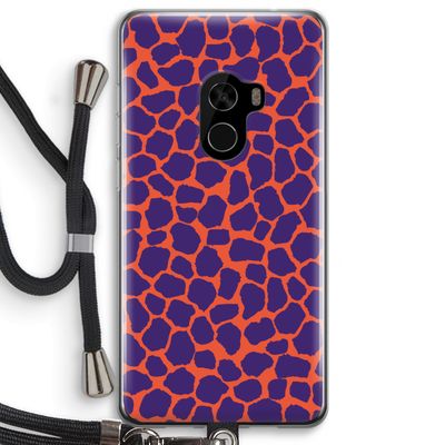 Purple Giraffe: Xiaomi Mi Mix 2 Transparant Hoesje met koord