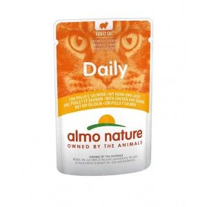 Almo Nature Daily met kip en zalm natvoer kat (70 g) 30 x 70 g