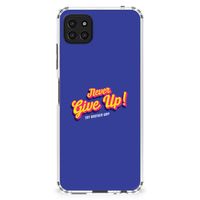 Samsung Galaxy A22 5G Telefoonhoesje met tekst Never Give Up - thumbnail