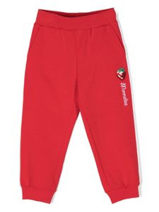 Monnalisa pantalon de jogging à logo brodé - Rouge