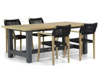 Lifestyle Dallas/San Francisco 200 cm dining tuinset 5-delig