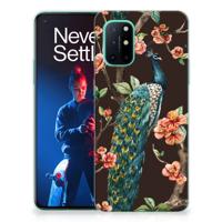 OnePlus 8T | TPU Hoesje | Pauw met Bloemen