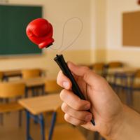 Boksbal balpen - 17 cm - schietende boksbal