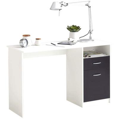 JACKSON bureau - Wit P/zwart decor - L123 x H76,5 x D50 cm - Made in Germany