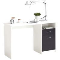 JACKSON bureau - Wit P/zwart decor - L123 x H76,5 x D50 cm - Made in Germany