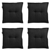 Zit universeel Rib black 50 cm x 50 cm (4 stuks) Madison - Madison