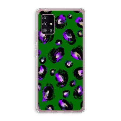 Green Cheetah: Samsung Galaxy A51 5G Transparant Hoesje