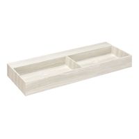 Saniclear White Travertin marmer wastafel 120x46cm zonder kraangat