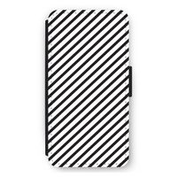 Strepen zwart-wit: iPhone 11 Pro Max Flip Hoesje