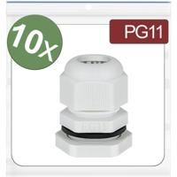 Quadrios 24CA393 Wartel PG11 Polyamide Grijs 10 stuk(s)