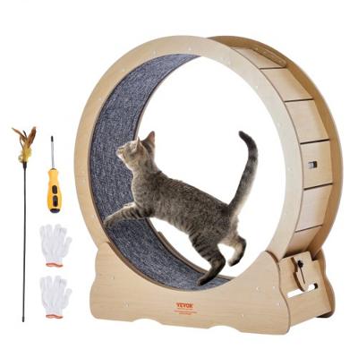 VEVOR Kattenloopwiel voor binnenkatten met krabpaal, 91 cm