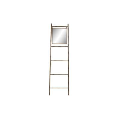 Losstaand handdoekenrek DKD Home Decor Spiegel Metaal Mosterd (55 x 3 x 190 cm)