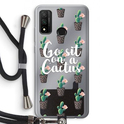 Cactus quote: Huawei P Smart (2020) Transparant Hoesje met koord