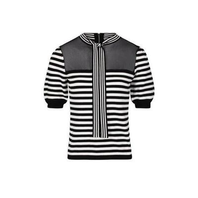 Morgan gestreepte top ecru Morgan gestreepte top ecru