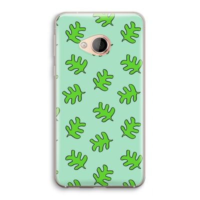 Groene blaadjes: HTC U Play Transparant Hoesje