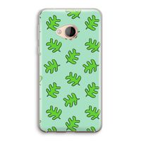 Groene blaadjes: HTC U Play Transparant Hoesje