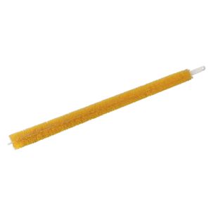 Radiatorborstel - flexibel - extra lang - 92 cm - kunststof - geel - schoonmaakborstel