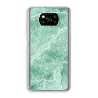 Groen marmer: Xiaomi Poco X3 NFC Transparant Hoesje