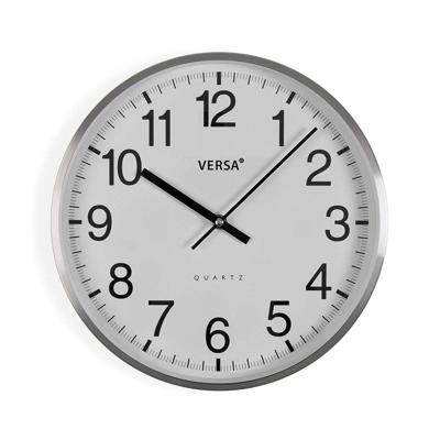 Muurklok Versa Wit Metaal
