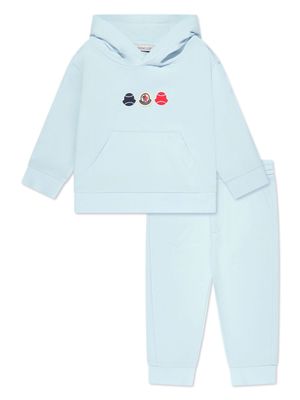 Moncler Enfant Trainingspak met logoprint - Blauw Moncler Enfant Trainingspak met logoprint - Blauw